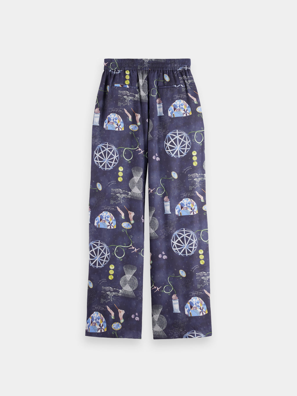 Gia wide fit pants - Black Mountain