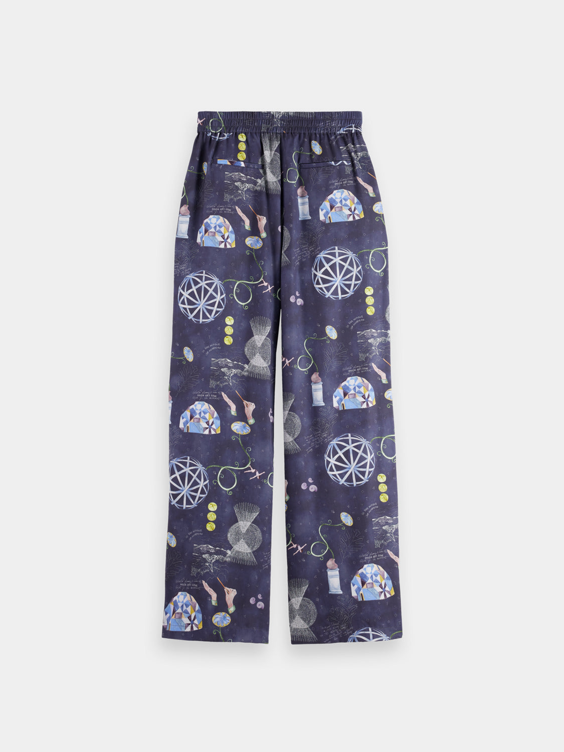 Gia wide fit pants - Black Mountain