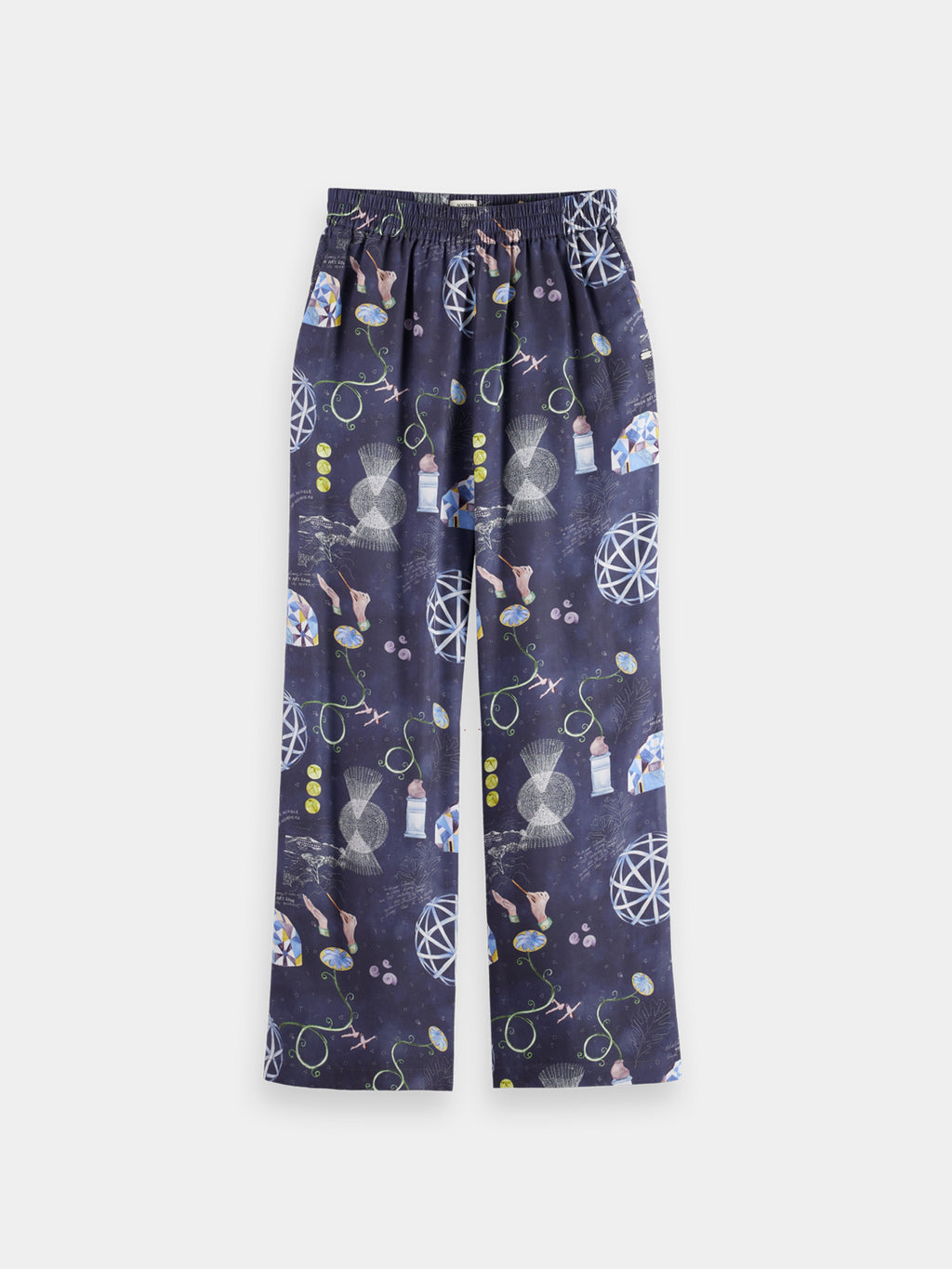 Gia wide fit pants - Black Mountain