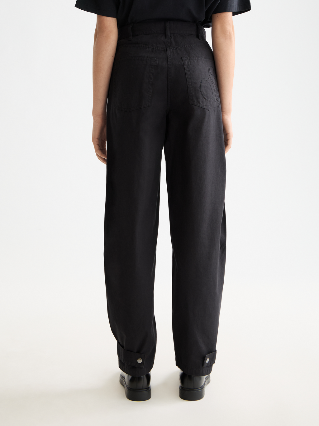 Lotus barrel leg pants - Meteorite
