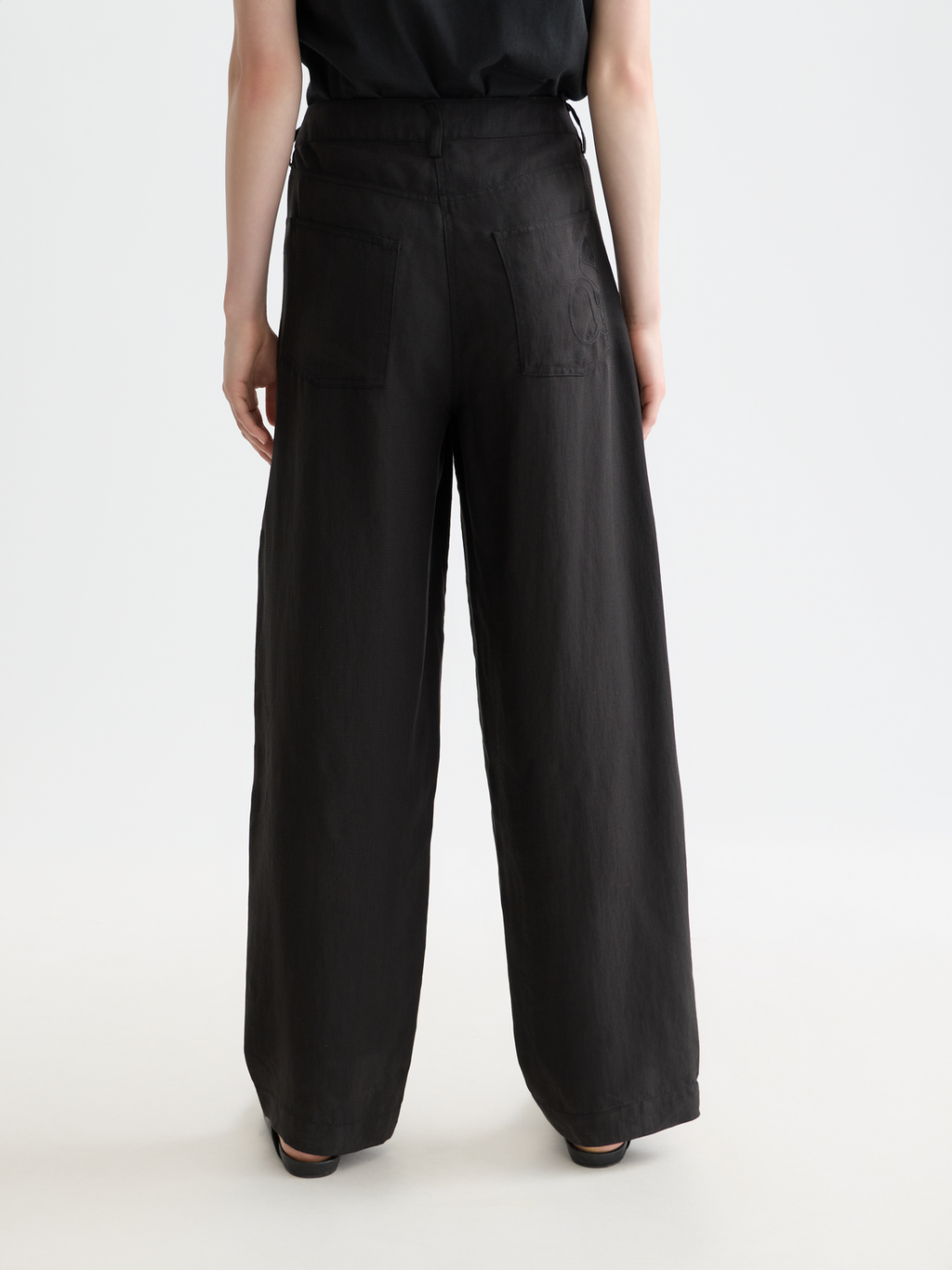 Lotus barrel leg pants - Meteorite 32"