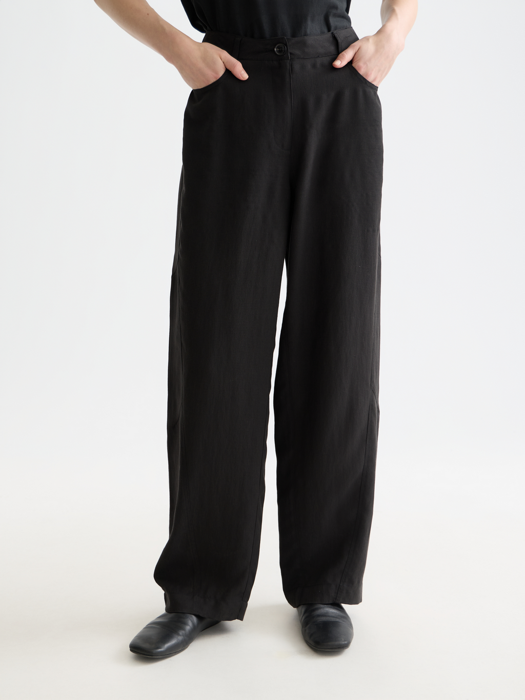Lotus barrel leg pants - Meteorite 32"