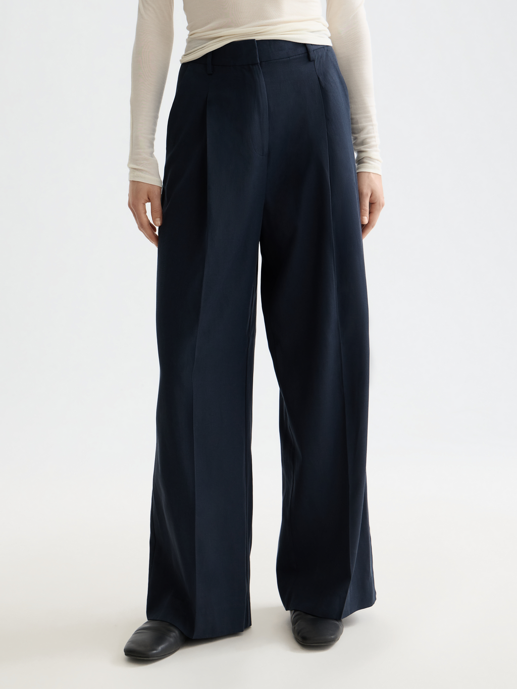 Rose wide-fit pants - Night 32"