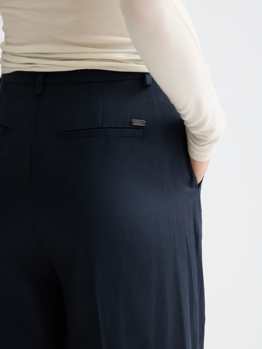 Rose wide-fit pants - Night 32"