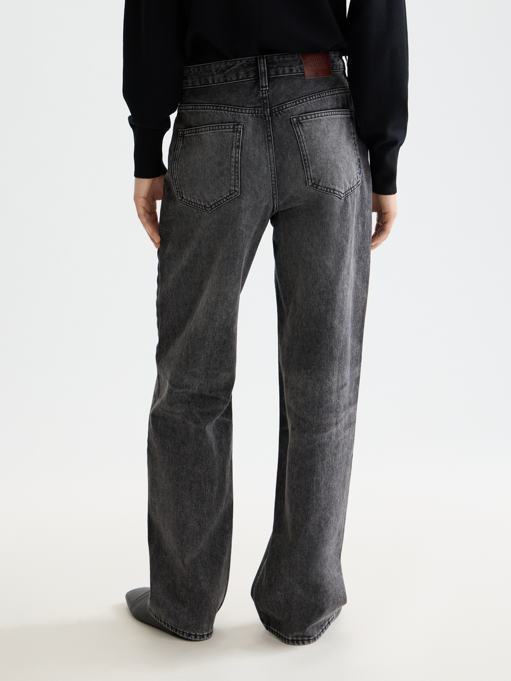 CORE Ripple straight jeans - Absolute Black 32"