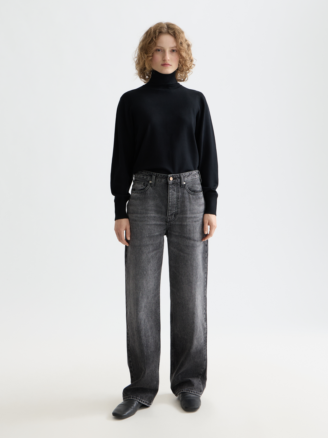 CORE Ripple straight jeans - Absolute Black 32"
