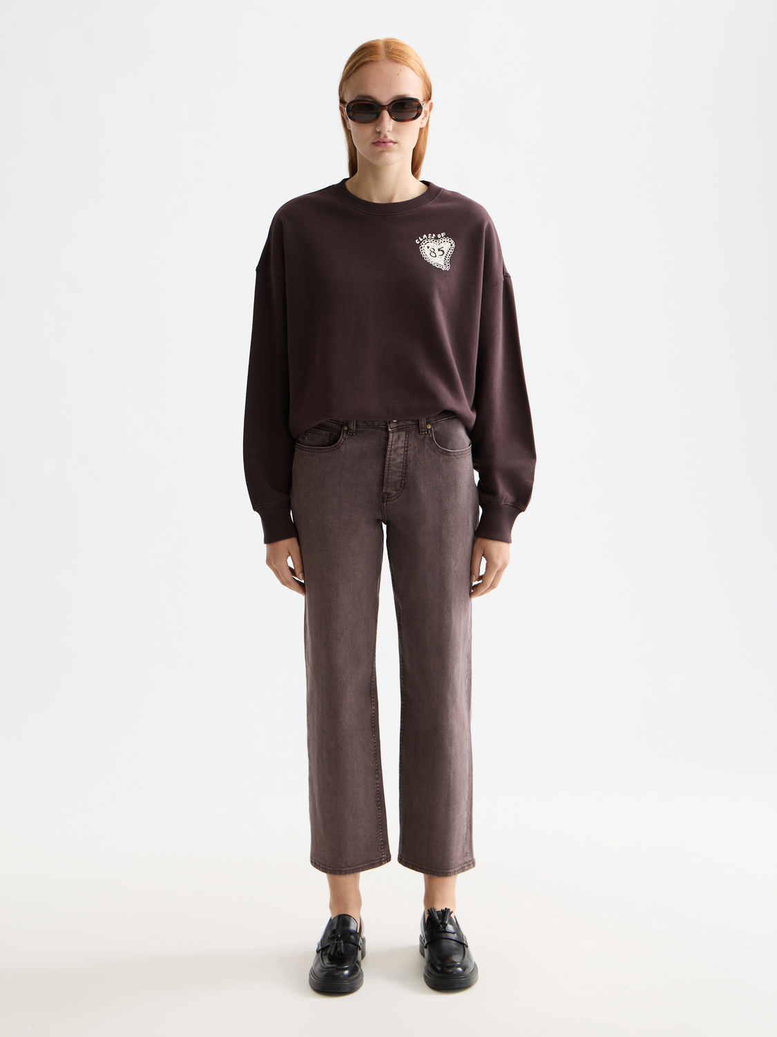 Sky straight fit jeans - Chocolate Plum