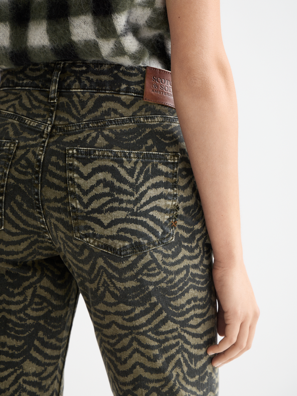Sky straight fit jeans - Ikat Feather Thyme
