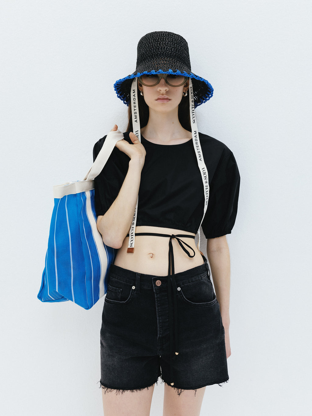 Core Ray Cut Off Denim Short - Black Night