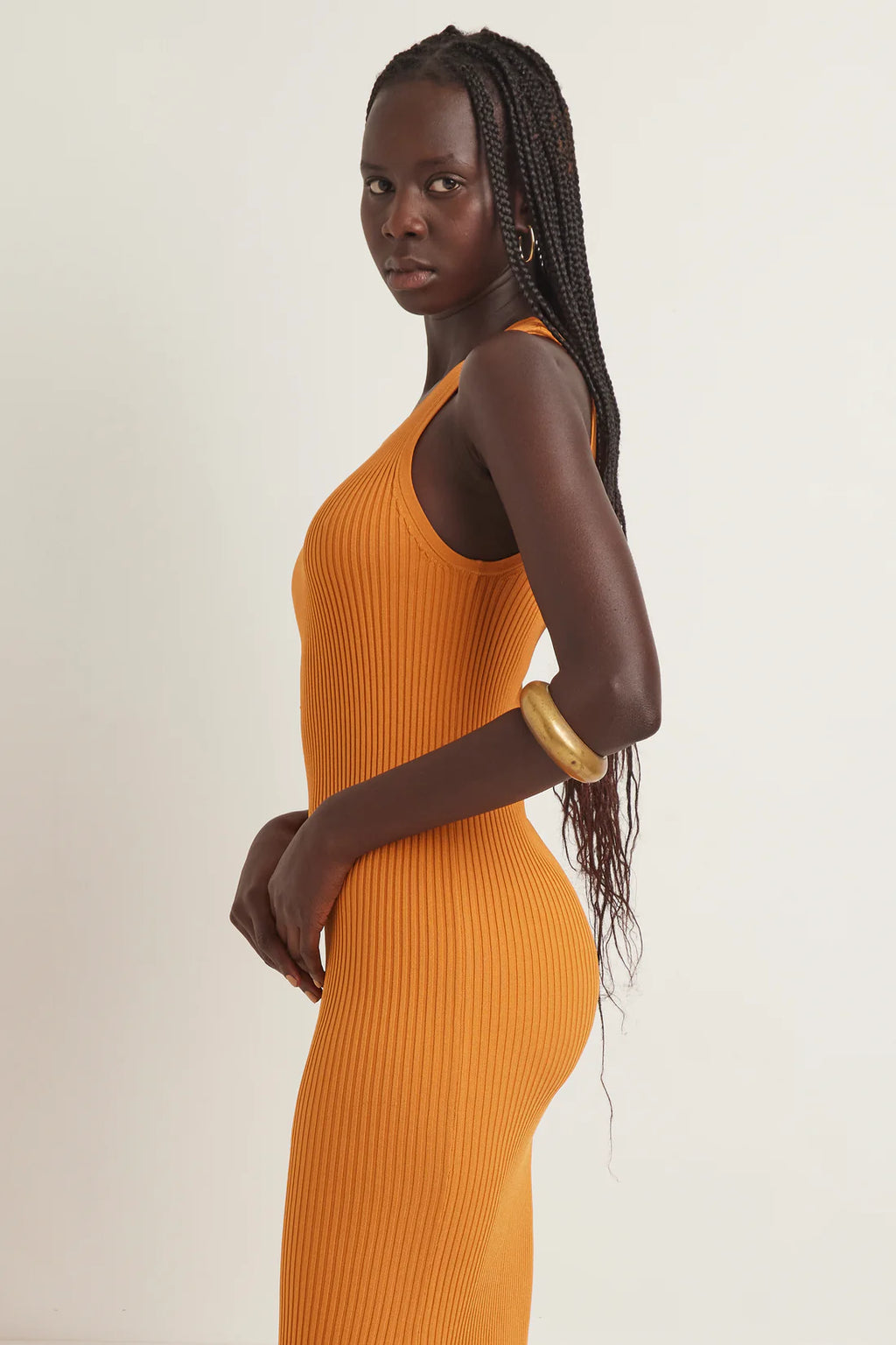 Grasslands Halter Dress - Marigold