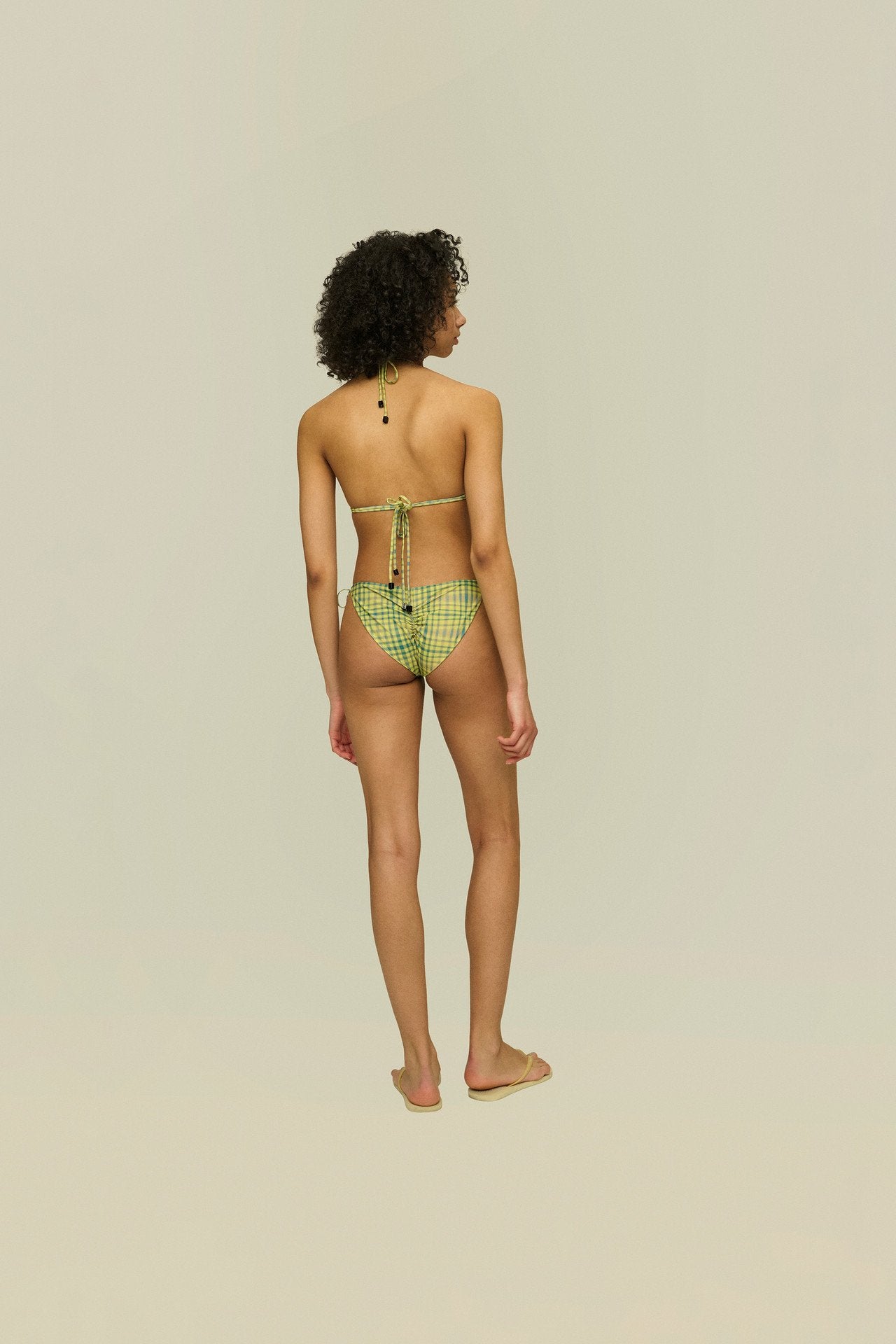 Green Painted Azzura Bikini Bottom