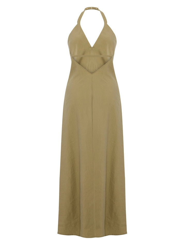 Zoe Maxi Dress - Khaki Green