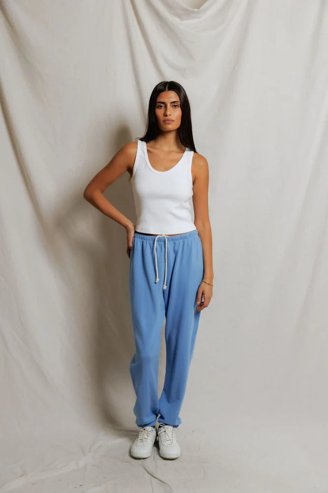Johnny French Terry Easy Sweatpant - Pacific Blue