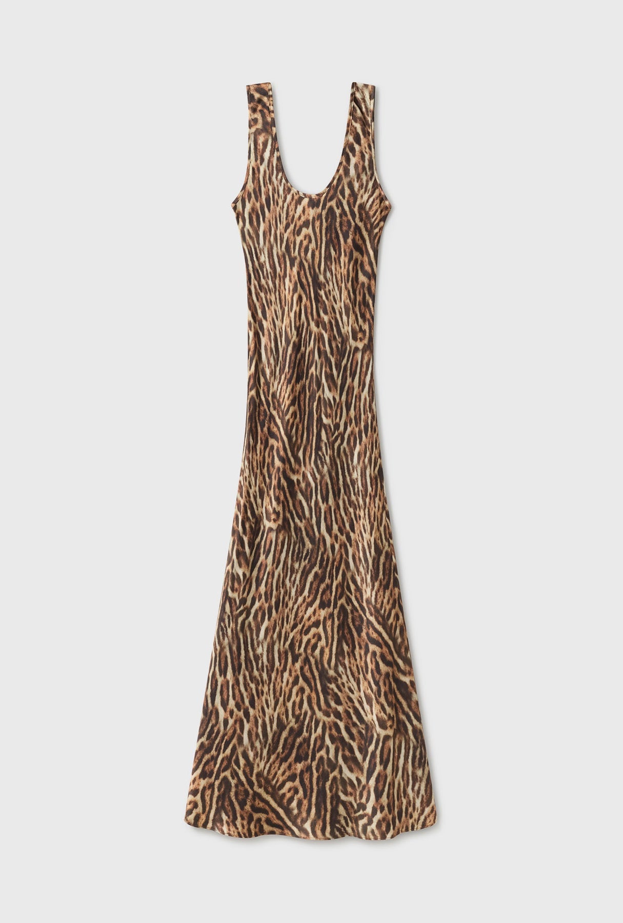 Scoop Neck Dress - Leopard