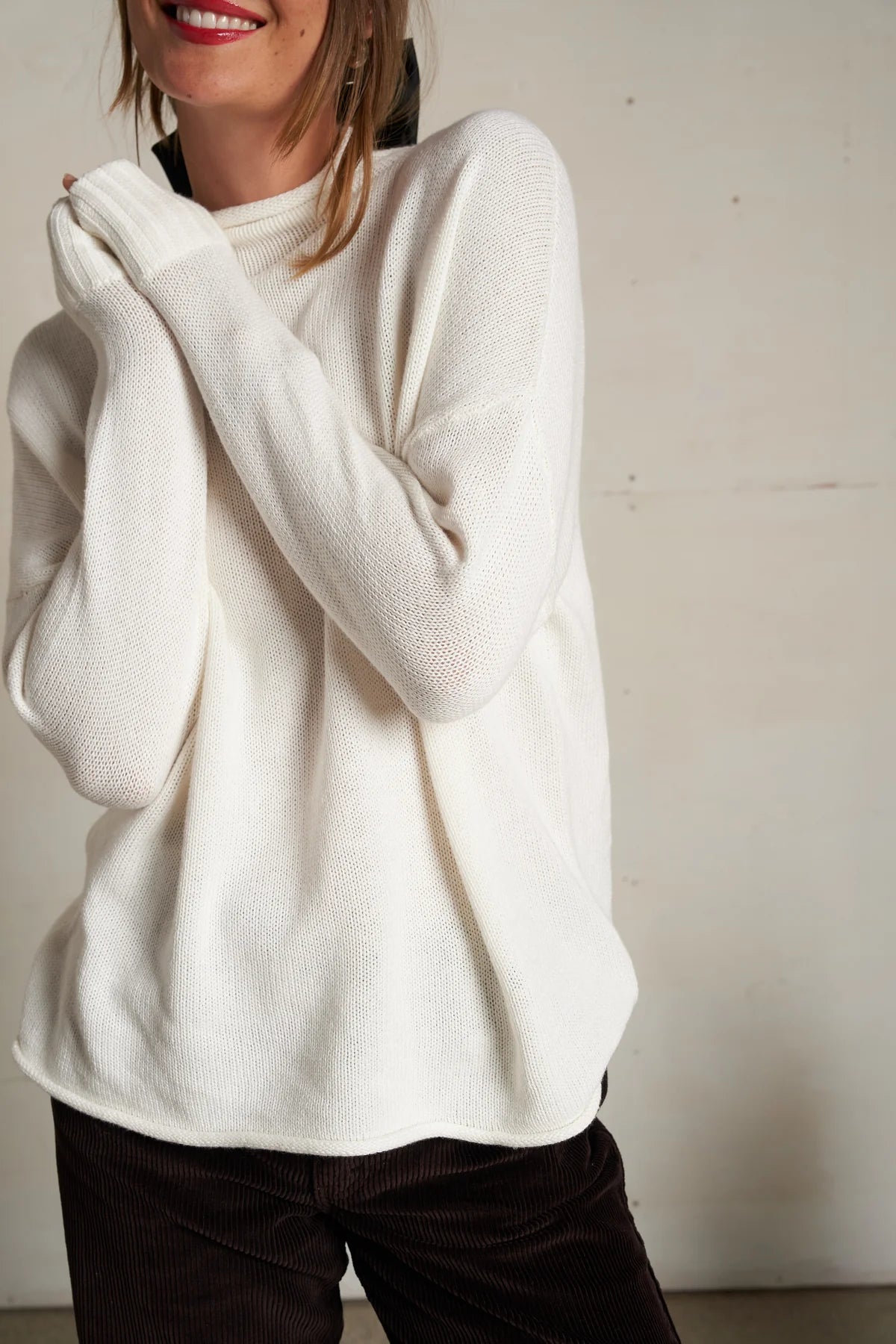 Nova Cashmere Sweater - Sugar