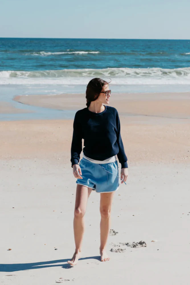 Saylor Loop Terry Sweatshirt - Navy