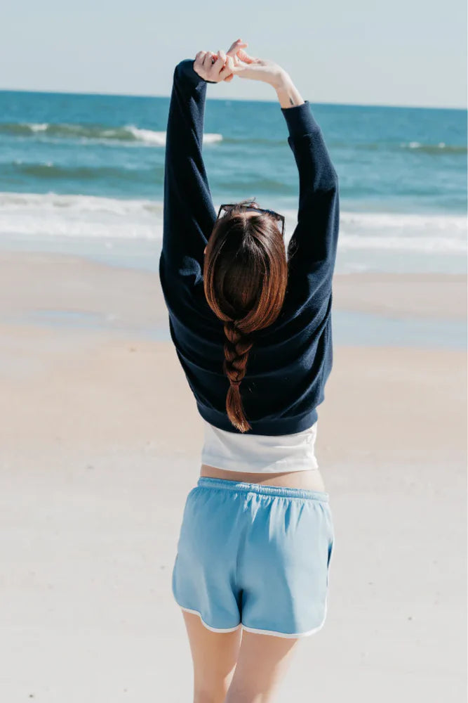 Saylor Loop Terry Sweatshirt - Navy