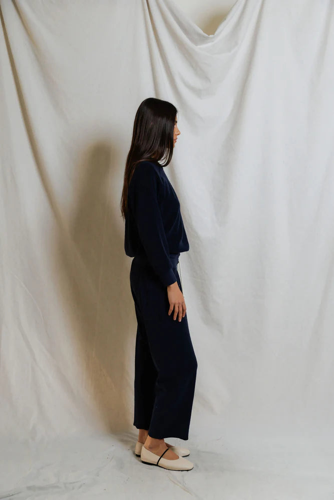 Saylor Loop Terry Sweatshirt - Navy