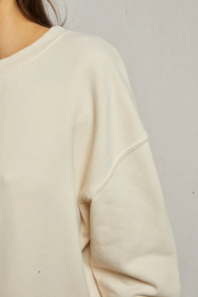 Tyler French Terry Pullover - Sugar