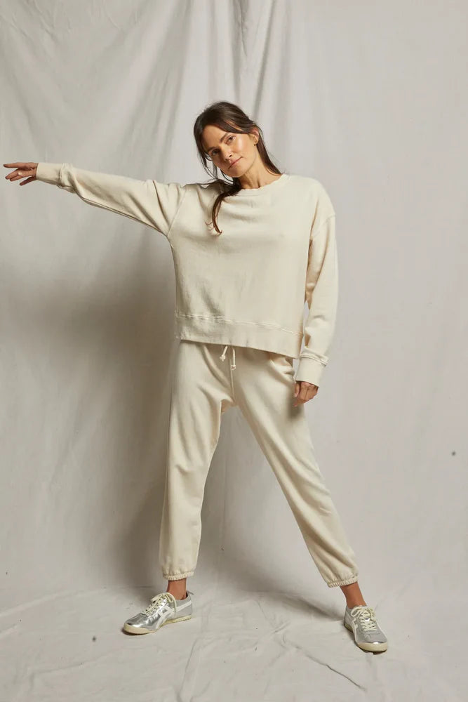 Tyler French Terry Pullover - Sugar