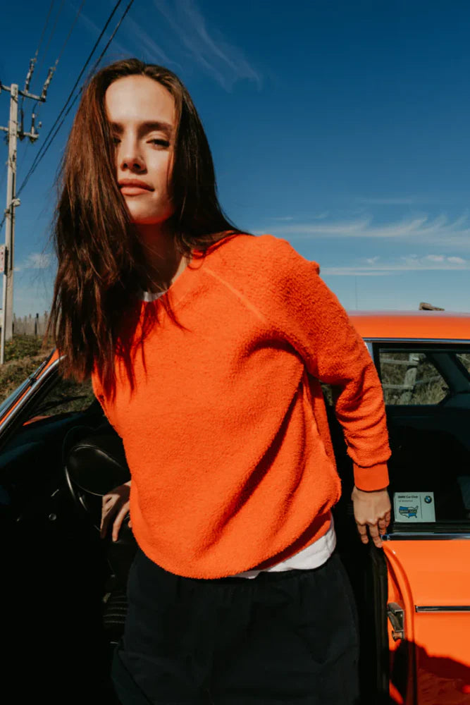 Ziggy Fleece Sweatshirt - Clementine
