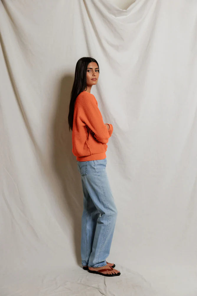 Ziggy Fleece Sweatshirt - Clementine