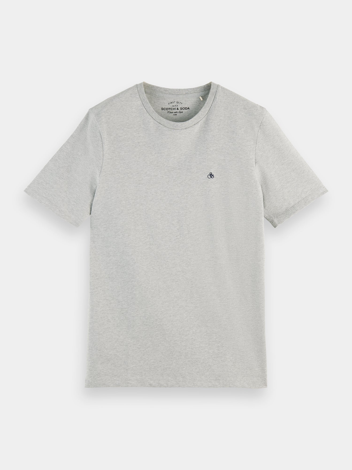 Organic cotton jersey t-shirt - Grey Melange