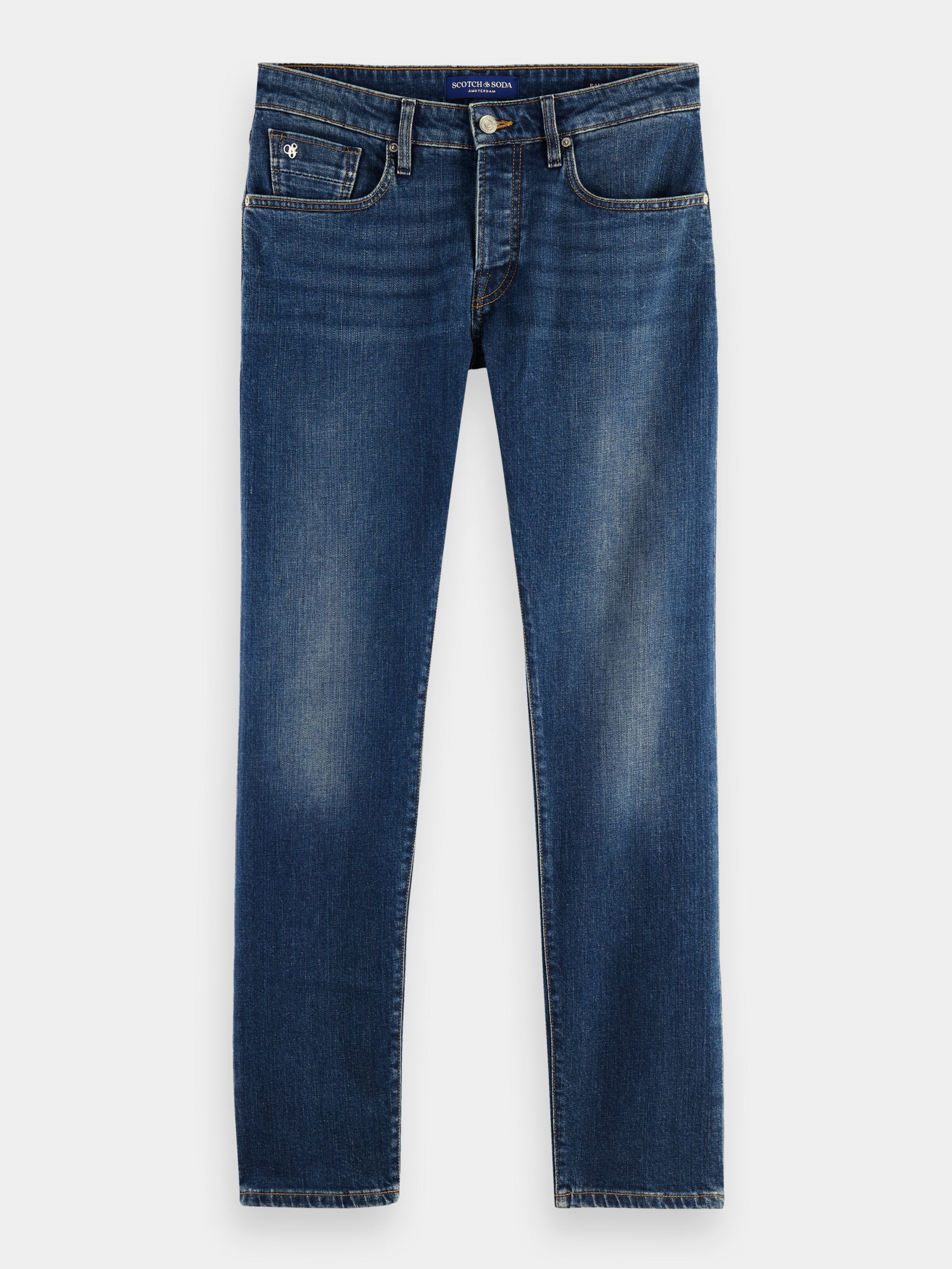 Ralston regular slim fit organic cotton jeans - Classic Blue